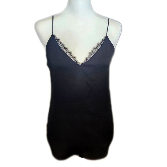 Express Tops - Express Black Polyester Camisole Tank Top, Adjustable Straps, XS